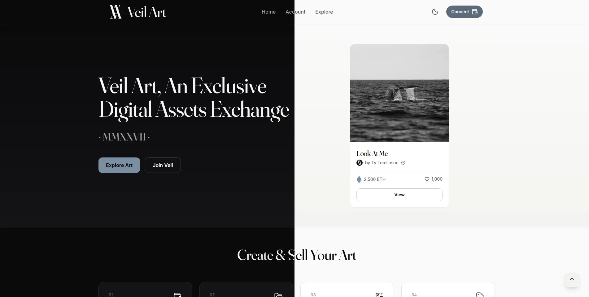 Veil Art NFT marketplace
